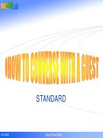 Giải quyết tình huống buồng phòng