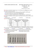 Đề thi thử THPTQG năm 2018   môn địa lý   THPT chuyên bắc ninh   bắc ninh   lần 2   giải chi tiết 
