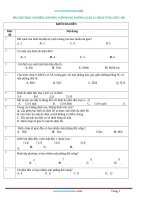 Bài tập trắc nghiệm chương 1hình học không gian 12 theo từng mức độ