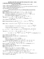 HUONG DAN ON TAP CHUONG III DAI SO 11 NAM 12 13 