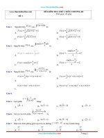25 đề kiểm tra 1 tiết chương nguyên hàm, tích phân, ứng dụng có đáp án