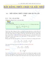 Bất đẳng thức cho và nhận