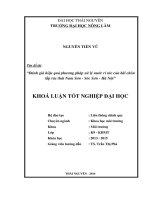Đánh giá hiệu quả phương pháp xử lý nước rỉ rác của bãi chôn lấp rác thải Nam Sơn  Sóc Sơn  Hà Nội (Khóa luận tốt nghiệp)
