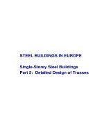steel buildings in europe single - storey steel building p5 Detailed Design of Trusses
