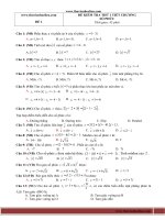 10 đề kiểm tra 1 tiết chương số phức có đáp án