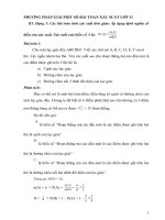 PHƯƠNG PHÁP GIẢI một số bài TOÁN xác SUẤT lớp 11 