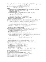 SỬ DỤNG điều KIỆN cần và điều KIỆN đủ TRONG bài TOÁN CHỨA THAM số 