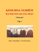 KINH HOA NGHIÊM GIẢNG GIẢI