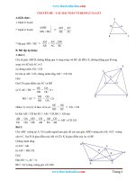 Chuyên Đề Các Bài Toán Về Định Lí TaLét Bồi Dưỡng Học Sinh Giỏi Toán 8