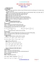 Đề Cương Ôn Tập Học Kỳ 2 Toán Lớp 7