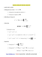 Bài tập trắc nghiệm chuyên đề   mũ và logarit   PHƯƠNG TRÌNH, BPT mũ   file word có lời giải chi tiết 