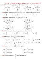 45 bài tập   trắc nghiệm phương trình lượng giác cơ bản   file word có lời giải chi tiết 