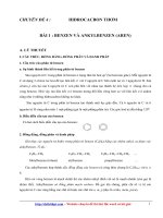 Chuyên đề và bài tập hóa hữu cơ 11 c7 hidrocacbon thơm 