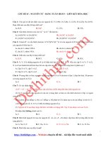59 câu bài tập trắc nghiệm nguyên tử   bảng tuần hoàn   liên kết hóa học   2017 2018   file word có đáp án 