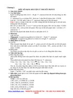Một số dạng bài tập lý thuyết peptit   file word 