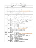 Chương trình khối 3 (tuần 33) 