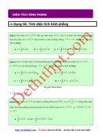 Câu hỏi trắc nghiệm môn toán 12   chương 3   nguyễn hàm, tích phân và ứng dụng   ỨNG DỤNG   DIỆN TÍCH HÌNH PHẲNG   file word có lời giải chi tiết doc 