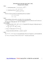 Đề thi HSG lớp 10, hà tĩnh, năm học 2012 – 2013 