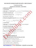 Đề cương ôn tập học kì 2   môn toán lớp 11   file word 