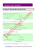 Câu hỏi trắc nghiệm môn toán 12   chương 2   hàm số mũ và logarit   hàm số lũy thừa   mũ   giải chi tiết 