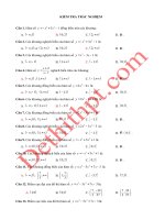 60 câu trắc nghiệm ôn tập kiểm tra chương 1 lớp 12   hàm số   file word có đáp án 