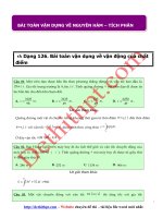 Câu hỏi trắc nghiệm môn toán 12   bài toán thực tế   ỨNG DỤNG của TÍCH PHÂN   file word có lời giải chi tiết 