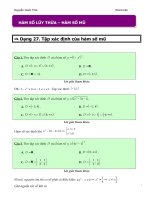Câu hỏi trắc nghiệm môn toán 12   chương 2   hàm số mũ và logarit   hàm số lũy thừa   mũ   file word có lời giải chi tiết 
