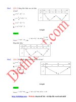 25 câu hỏi trắc nghiệm ôn tập đồ thị của hàm số bậc 4   file word có lời giải chi tiết 