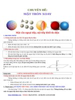 Chuyên đề   mặt tròn xoay 