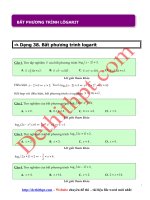 Câu hỏi trắc nghiệm môn toán 12   chương 2   hàm số mũ và logarit   bât phương trình logarit   giải chi tiết 