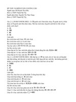 ĐỀ TRẮC NGHIỆM TOÁN CHƯƠNG II đs DOHUYNHTHUHIEU 