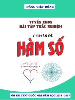 Chuyên đề hàm số   đặng việt đông   file word 
