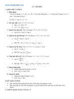 LOGARIT  c2  LOGARiT  (lý thuyết + bài tập vận dụng có lời giải) 