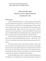 BÀI TẬP MÔN LẬP KẾ HOẠCH CHIẾN LƯỢC PHÁT TRIỂN NHÀ TRƯỜNG