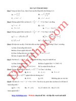 45 bài tập tính đơn điệu của hàm số   file word có đáp án 