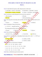 75 câu tổng hợp ôn thi lý thuyết hóa 2018 phần 2 