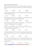 27 bài tập trắc nghiệm vận dụng cao về hình học không gian   DẠNG 4  NÂNG CAO về TRỤ, nón, cầu   file word có lời giải 