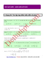 Câu hỏi trắc nghiệm môn toán 12   chương 4   số phức   tập hợp điểm   file word có lời giải chi tiết doc 