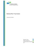 Thesis  business plan