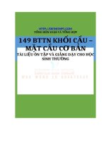 KHỐI TRÒN XOAY   149 BTTN KHỐI cầu – mặt cầu cơ bản (1) 