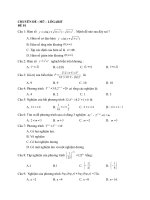 600 bài tập trắc nghiệm mũ   lôgarít có đáp án (phần 1) 
