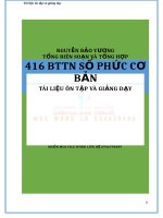 SỐ PHỨC   416 BTTN số PHỨC cơ bản   file word 