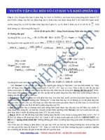 66 bài tập vô cơ HAY và KHÓ lớp 12    9, 10   FILE WORD có lời GIẢI CHI TIẾT 