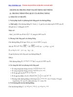 OXY   PHƯƠNG PHÁP TOẠ độ TRONG mặt PHẲNG (lý thuyết + bài tập ứng dụng có lời giải)   file word 