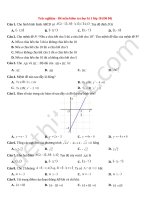 Đề mẫu kiểm tra học kì 1 lớp 10 (đề 04)   file word có lời giải chi tiết 