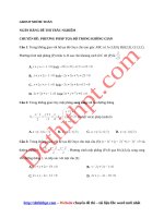 650 câu hỏi trắc nghiệm chuyên đề phương pháp tọa độ trong không gian   nhóm toán   phần 1   file word có đáp án 