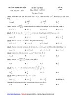 Đề thi học kì 1 năm 2016 2017   trường THPT thủ đức TP HCM   mã 1210   file word có lời giải doc 
