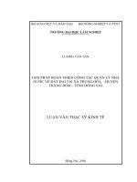 Giải pháp hoàn thiện công tác quản lý nhà nước về đất đai tại xã trung hòa   huyện trảng bom   tỉnh đồng nai 