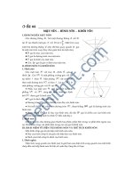 15 bài tập   mặt nón – HÌNH nón – KHỐI nón   file word có lời giải chi tiết 