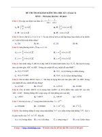 ĐỀ THI THAM KHẢO KIỂM TRA học kì 1 (toán 11)   đề 03   file word có lời giải chi tiết 